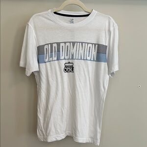 Old Dominion University White T-Shirt Collegiate Monarchs - M